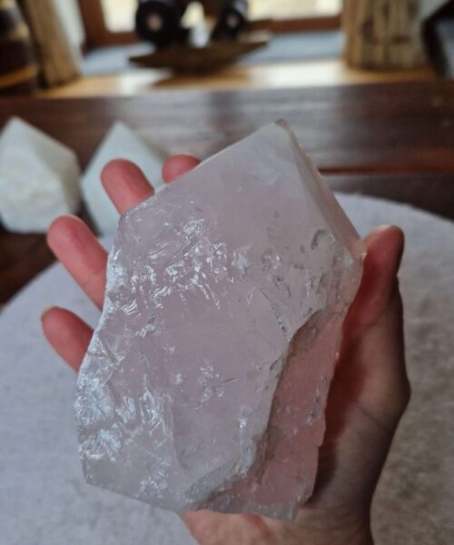 Large Rose Quartz Pink Crystal 10 Quartz Tower Points Polished Tip Gemstones Natural 1.062g H12xW8xD8cm - Image 7