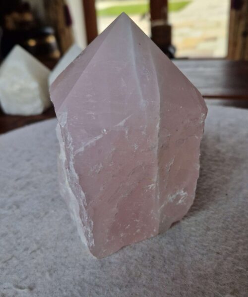 Large Rose Quartz Pink Crystal 10 Quartz Tower Points Polished Tip Gemstones Natural 1.062g H12xW8xD8cm - Image 9
