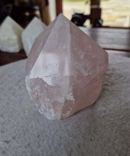 Large Rose Quartz Pink Crystal 12 Quartz Tower Points Polished Tip Gemstones Natural 1.143g H115xW8xD8cm - Image 4