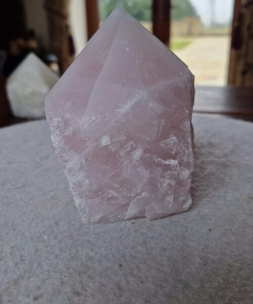 Large Rose Quartz Pink Crystal 13 Quartz Tower Points Polished Tip Gemstones Natural 1.096g H11xW8xD8cm - Image 5
