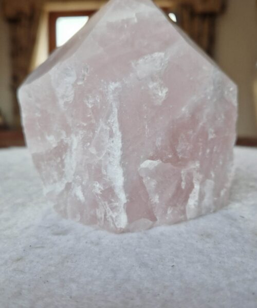 Large Rose Quartz Pink Crystal 17 Quartz Tower Points Polished Tip Gemstones Natural 1.202g H11xW9xD9cm - Image 10