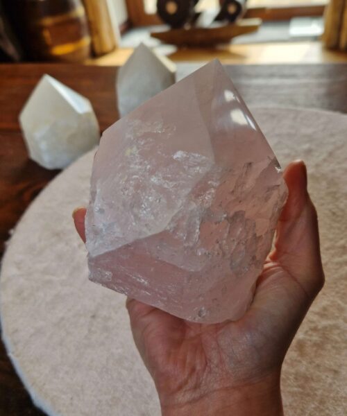 Large Rose Quartz Pink Crystal 24 Quartz Tower Points Polished Tip Gemstones Natural 951g H11.5xW8xD7cm - Image 10