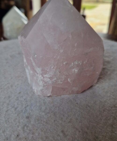 Large Rose Quartz Pink Crystal 34 Quartz Tower Points Polished Tip Gemstones Natural 977g H9.5xW7xD7cm