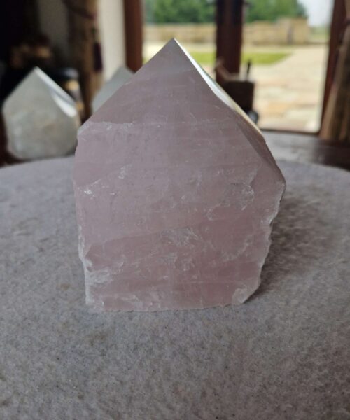 Large Rose Quartz Pink Crystal 34 Quartz Tower Points Polished Tip Gemstones Natural 977g H9.5xW7xD7cm - Image 5