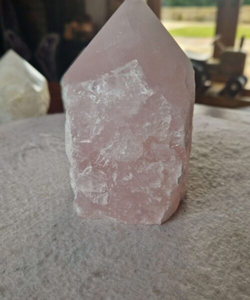 Large Rose Quartz Pink Crystal 35 Quartz Tower Points Polished Tip Gemstones Natural 1.144g H12x10xD8.5cm - Image 5