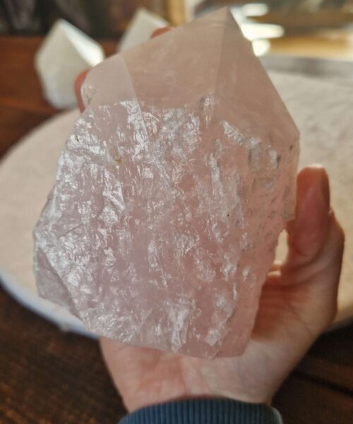 Large Rose Quartz Pink Crystal 36 Quartz Tower Points Polished Tip Gemstones Natural 1.081g H11.5xW8xD8cm - Image 9