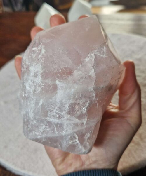 Large Rose Quartz Pink Crystal 37 Quartz Tower Points Polished Tip Gemstones Natural 1.024g H12xW9xD7cm - Image 10