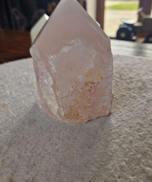 Large Rose Quartz Pink Crystal 38 Quartz Tower Points Polished Tip Gemstones Natural 1.062g H11xW9.5xD8cm - Image 6