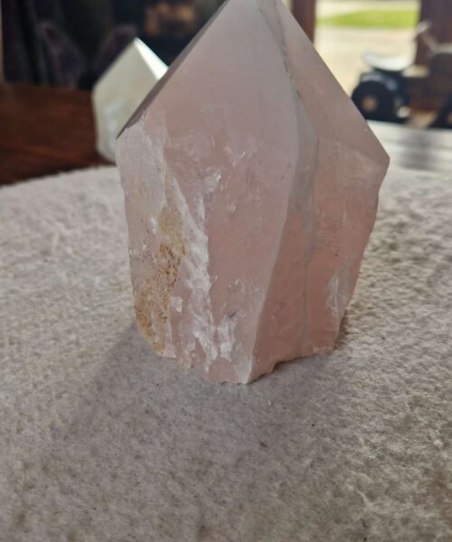 Large Rose Quartz Pink Crystal 38 Quartz Tower Points Polished Tip Gemstones Natural 1.062g H11xW9.5xD8cm - Image 7