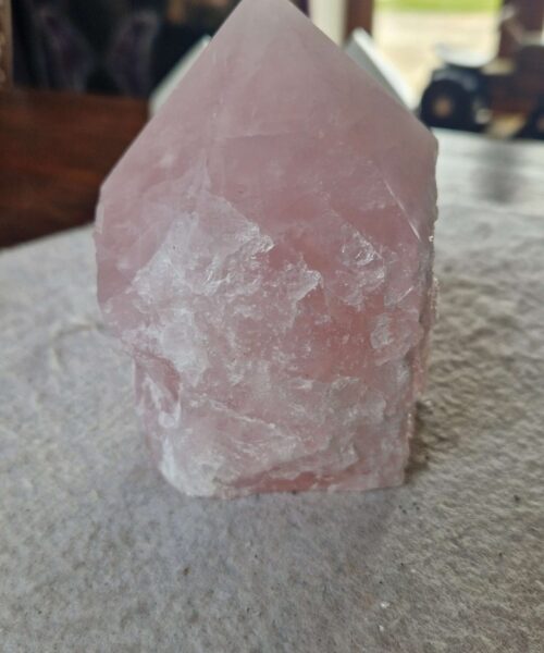 Large Rose Quartz Pink Crystal 39 Quartz Tower Points Polished Tip Gemstones Natural 1.145g H11xW9xD8.5cm - Image 5