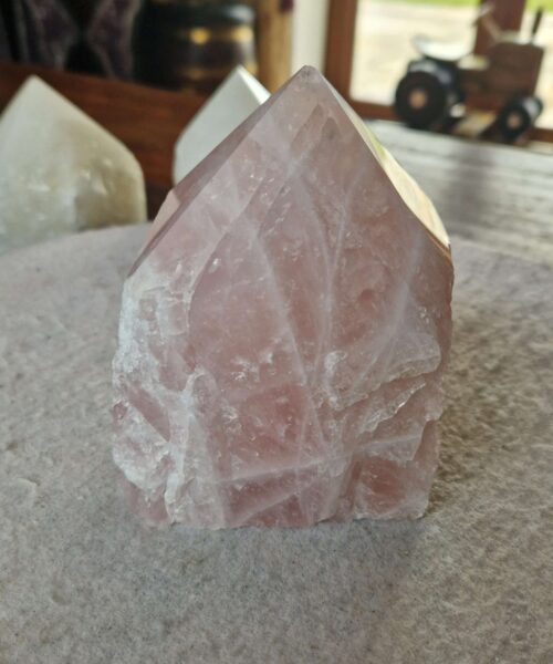 Large Rose Quartz Pink Crystal 40 Quartz Tower Points Polished Tip Gemstones Natural 1.057g H11xW8xD7cm - Image 4