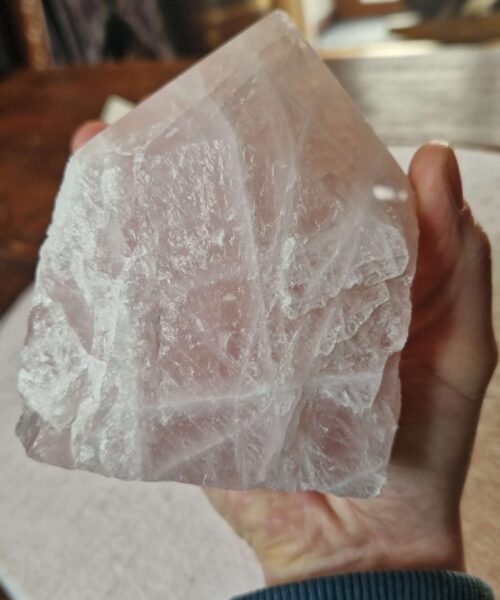 Large Rose Quartz Pink Crystal 40 Quartz Tower Points Polished Tip Gemstones Natural 1.057g H11xW8xD7cm - Image 8
