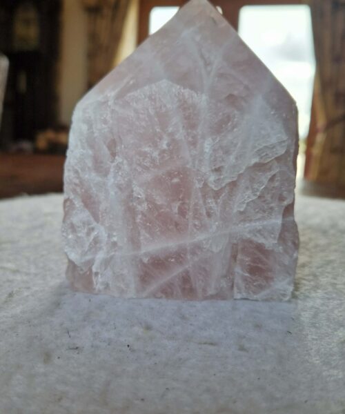 Large Rose Quartz Pink Crystal 40 Quartz Tower Points Polished Tip Gemstones Natural 1.057g H11xW8xD7cm - Image 9