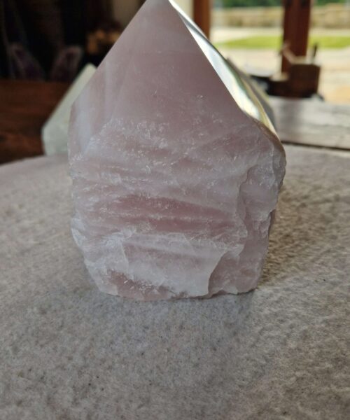 Large Rose Quartz Pink Crystal 44 Quartz Tower Points Polished Tip Gemstones Natural 1.216g H11.5xW8xD8cm - Image 5