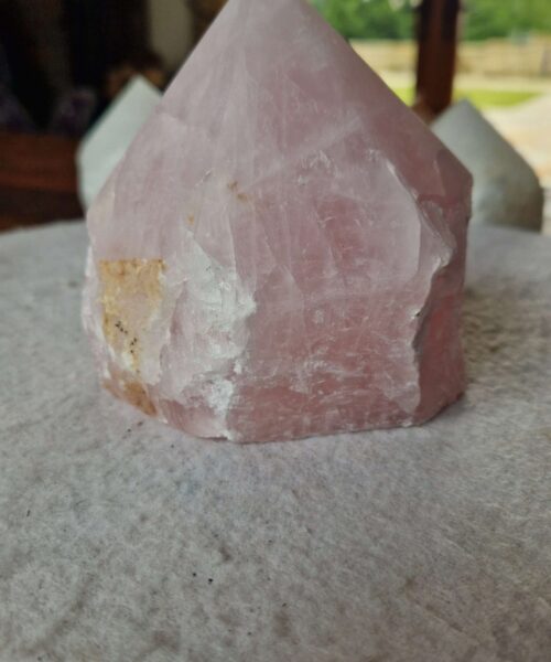 Large Rose Quartz Pink Crystal 46 Quartz Tower Points Polished Tip Gemstones Natural 1.144g H10xW9.5xD8cm - Image 9
