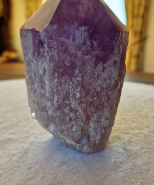 Alternative view of Large Premium Amethyst Quartz Purple 32 Crystal Quartz Point Tower 734g H11.5xW8xD6cm