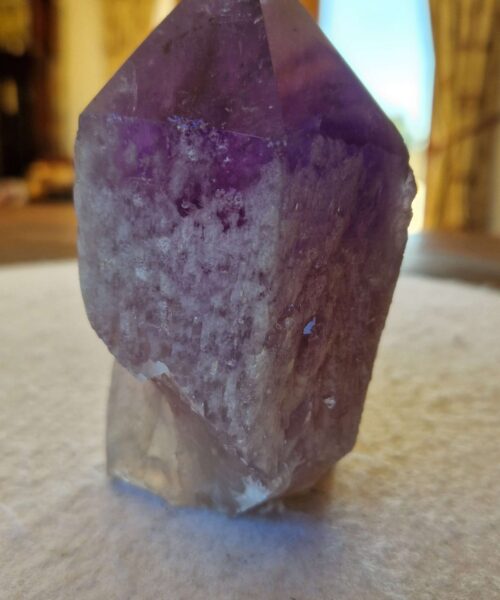 Large Premium Amethyst Quartz Purple 32 Crystal Quartz Point Tower 734g H11.5xW8xD6cm - Image 5