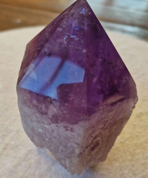 Large Premium Amethyst Quartz Purple 32 Crystal Quartz Point Tower 734g H11.5xW8xD6cm - Image 6