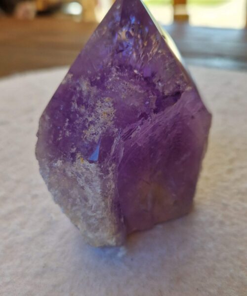 Large Premium Amethyst Quartz Purple 34 Crystal Quartz Point Tower 566g H9xW8xD6cm - Image 5