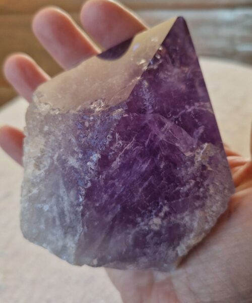 Large Premium Amethyst Quartz Purple 34 Crystal Quartz Point Tower 566g H9xW8xD6cm - Image 7