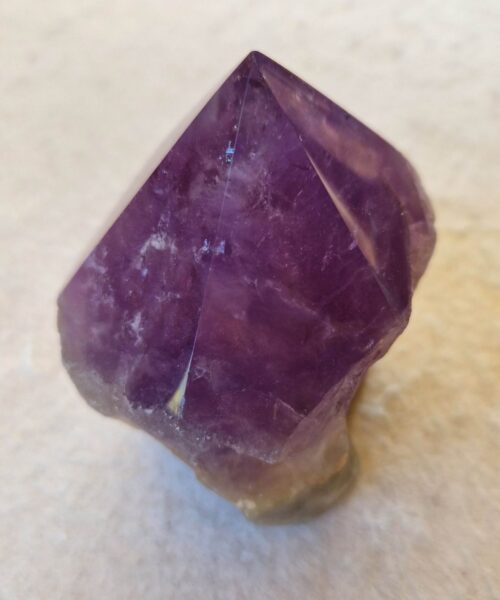 Large Premium Amethyst Quartz Purple 35 Crystal Quartz Point Tower 487g H8xW7.5xD6cm - Image 6