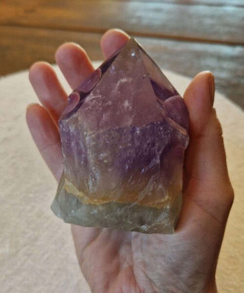 Large Premium Amethyst Quartz Purple 35 Crystal Quartz Point Tower 487g H8xW7.5xD6cm - Image 8