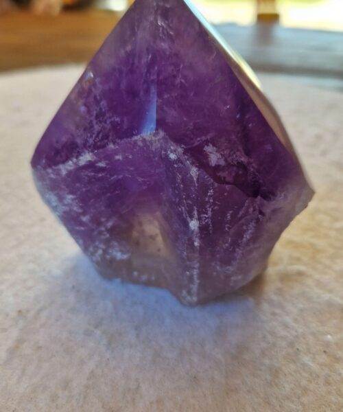 Large Premium Amethyst Quartz Purple 36 Crystal Quartz Point Tower 436g H8xW8xD5cm - Image 3