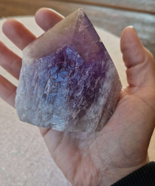Large Premium Amethyst Quartz Purple 36 Crystal Quartz Point Tower 436g H8xW8xD5cm - Image 7