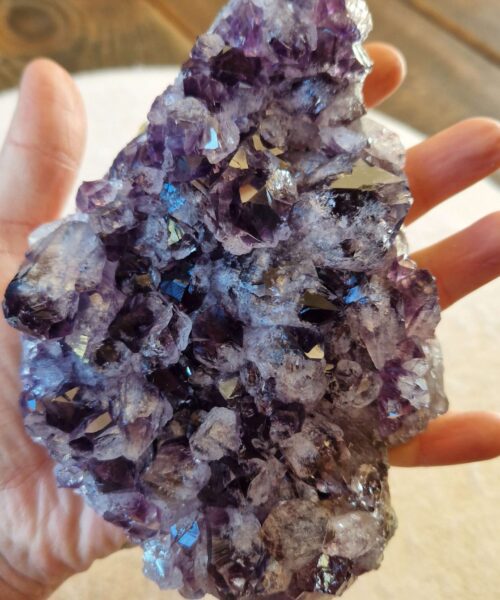 Large Premium High Grade Amethyst Raw Druzy Cluster Piece 109 - 703g H4xW10xD16cm - Image 8