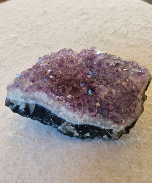 Alternative view of Large Premium High Grade Amethyst Raw Druzy Cluster Piece 110 - 782g H7xW9.5xD13cm