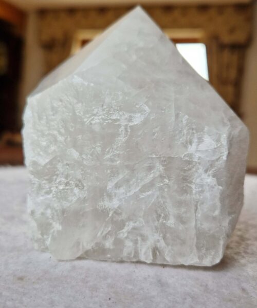 Large Clear Quartz White Crystal 53 Quartz Tower Points Polished Tip Gemstones Natural 1.044g H10xW9xD8cm