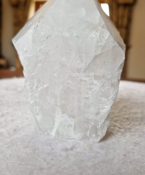 Large Clear Quartz White Crystal 54 Quartz Tower Points Polished Tip Gemstones Natural 965g H11xW8.5xD7cm