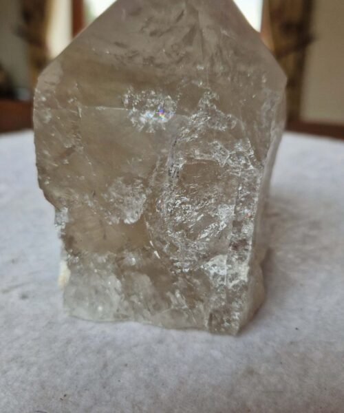 Large Clear Quartz White Crystal 60 Quartz Tower Points Polished Tip Gemstones Natural 1.026g H10.5xW8xD8cm - Image 4