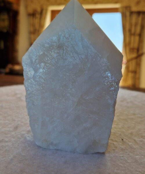 Large Clear Quartz White Crystal 68 Quartz Tower Points Polished Tip Gemstones Natural 1.035g H12.5xW8xD6cm