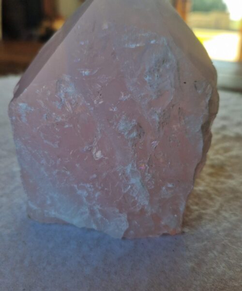 Large Rose Quartz Pink Crystal 48 Quartz Tower Points Polished Tip Gemstones Natural 1.174g H11xW8xD8.5cm - Image 4