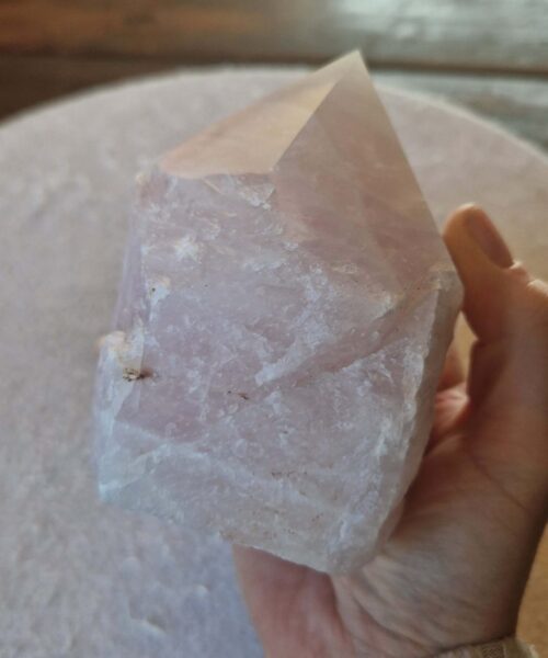 Large Rose Quartz Pink Crystal 51 Quartz Tower Points Polished Tip Gemstones Natural 1.098g H10xW9xD8.5cm - Image 9