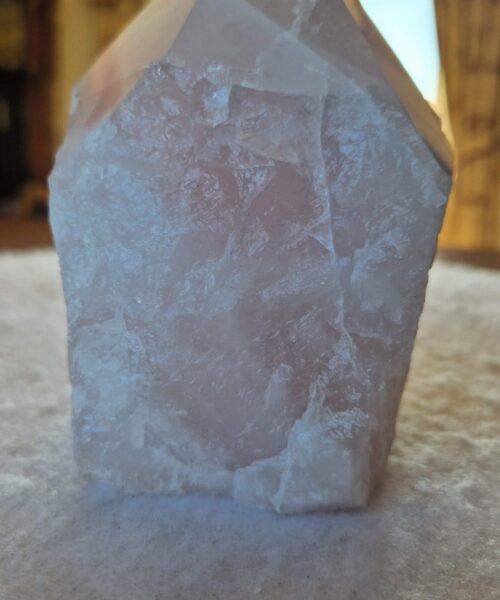 Large Rose Quartz Pink Crystal 52 Quartz Tower Points Polished Tip Gemstones Natural 1.169g H11.5xW8xD8cm
