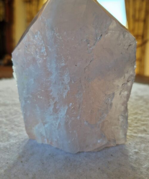 Large Rose Quartz Pink Crystal 54 Quartz Tower Points Polished Tip Gemstones Natural 947g H12xW9xD6cm