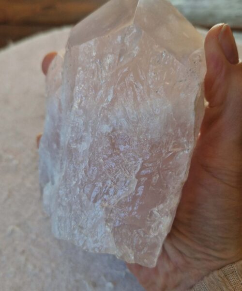Large Rose Quartz Pink Crystal 54 Quartz Tower Points Polished Tip Gemstones Natural 947g H12xW9xD6cm - Image 8