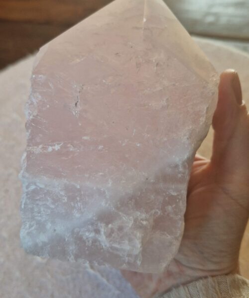 Large Rose Quartz Pink Crystal 55 Quartz Tower Points Polished Tip Gemstones Natural 1.215g H13xW8xD6cm - Image 5