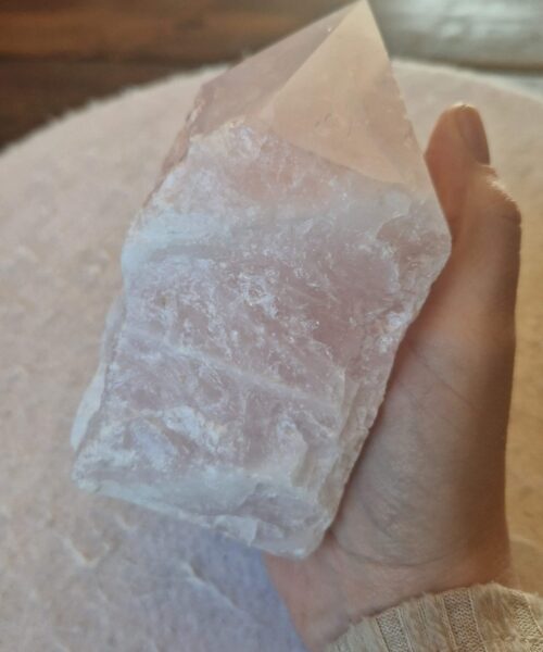 Large Rose Quartz Pink Crystal 55 Quartz Tower Points Polished Tip Gemstones Natural 1.215g H13xW8xD6cm - Image 6