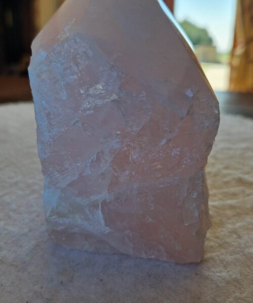 Large Rose Quartz Pink Crystal 56 Quartz Tower Points Polished Tip Gemstones Natural 984g H11xW8xD6cm - Image 3