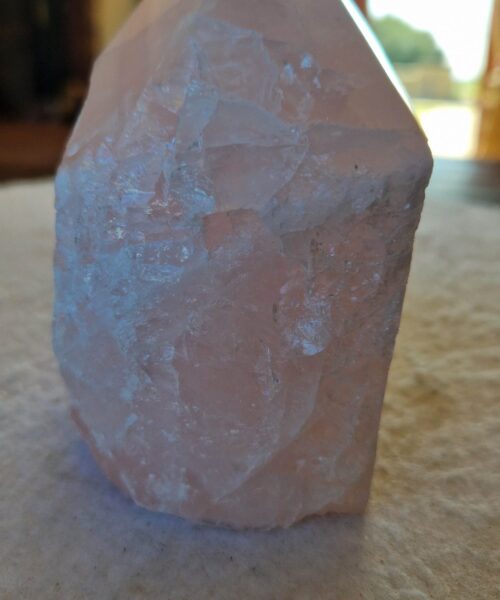 Large Rose Quartz Pink Crystal 56 Quartz Tower Points Polished Tip Gemstones Natural 984g H11xW8xD6cm - Image 5