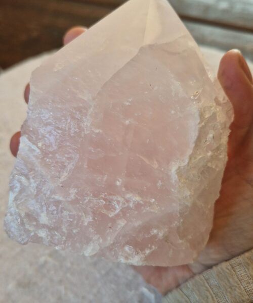 Large Rose Quartz Pink Crystal 56 Quartz Tower Points Polished Tip Gemstones Natural 984g H11xW8xD6cm - Image 8