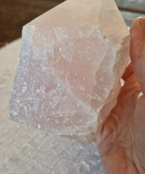 Large Rose Quartz Pink Crystal 56 Quartz Tower Points Polished Tip Gemstones Natural 984g H11xW8xD6cm - Image 10