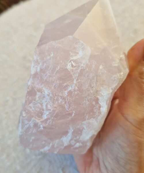 Large Rose Quartz Pink Crystal 57 Quartz Tower Points Polished Tip Gemstones Natural 1.073g H12xW8xD7.5cm - Image 9