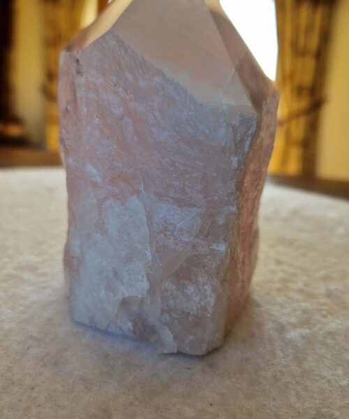 Large Rose Quartz Pink Crystal 58 Quartz Tower Points Polished Tip Gemstones Natural 1.069g H12xW10xD7cm - Image 3