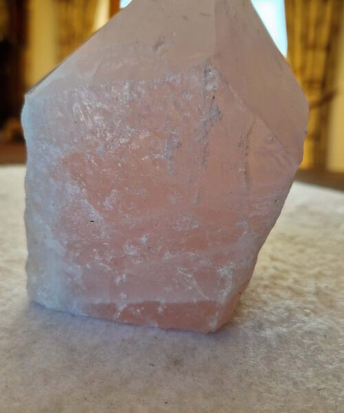 Large Rose Quartz Pink Crystal 58 Quartz Tower Points Polished Tip Gemstones Natural 1.069g H12xW10xD7cm - Image 4