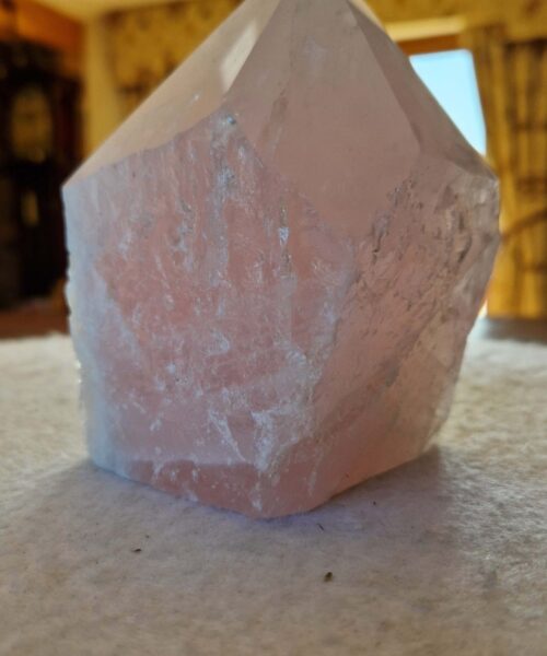 Large Rose Quartz Pink Crystal 58 Quartz Tower Points Polished Tip Gemstones Natural 1.069g H12xW10xD7cm - Image 10