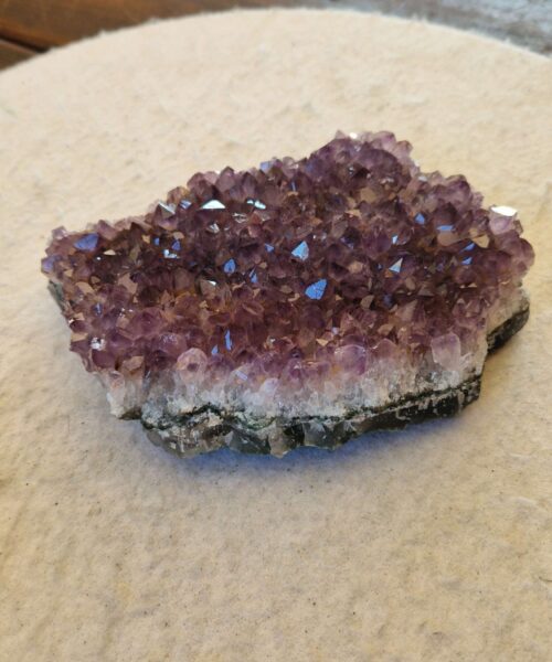 Large Premium High Grade Amethyst Raw Druzy Cluster Piece 111 - 756g H3.5xW10xD15cm - Image 7